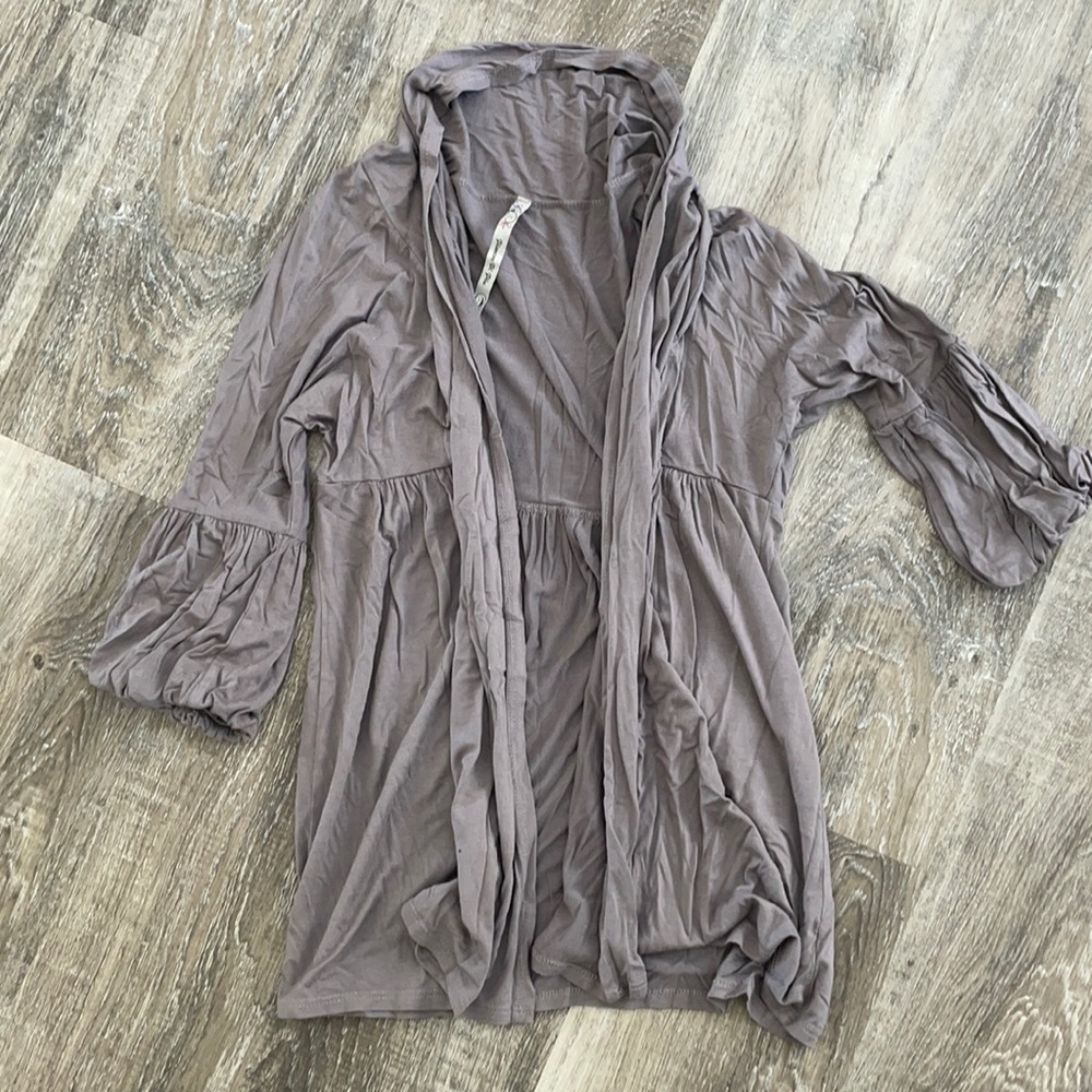 Small cardigan, gray/purple